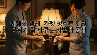 퀘퀘한 냄새? 😱 카펫 청소로 집안 분위기 확 바꾸는 비법 대공개! ✨