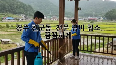 경주 천군동 🚀 전문 장비 청소, ✨꼼꼼하게!