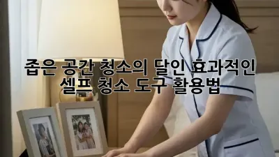 좁은 공간 청소의 달인: 효과적인 셀프 청소 도구 활용법 🧹✨