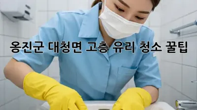 🏙️ 옹진군 대청면 고층 유리 청소 꿀팁! ✨