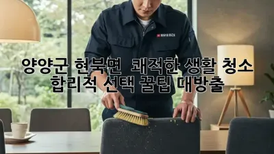 양양군 현북면 🏡 쾌적한 생활 청소, 합리적 선택! 꿀팁 대방출 ✨